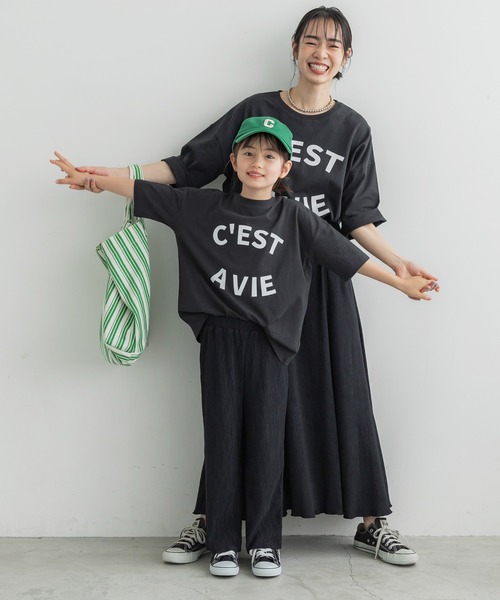 coca（coca）（コカ）の「キッズ 親子お揃い ビッグシルエット プリント Tシャツ（Tシャツ/カットソー・キッズ・D/B/A/C・110/140/130/120/100）」の10枚目の写真