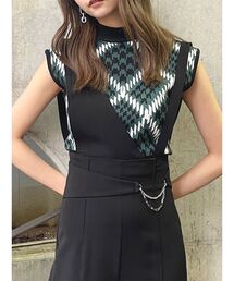 MURUA | ジオメパターンニットタンク(ニット/セーター)