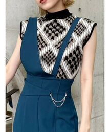 MURUA | ジオメパターンニットタンク(ニット/セーター)