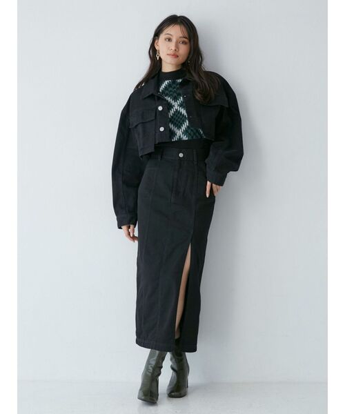 MURUA（ムルーア）の「ジオメパターンニットタンク（ニット/セーター・レディース・モカ/ベージュ/グリーン・FREE）」の17枚目の写真