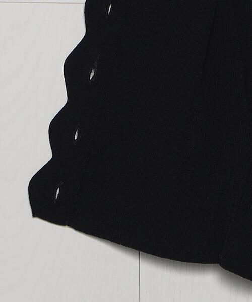 H BEAUTY &YOUTH スカラップカーディガン H BEAUTY&YOUTH UNITED ARROWS（エイチビューティーアンドユース