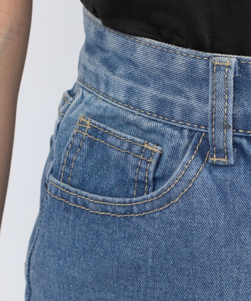 pumpkin port（パンプキンポート）の「ダメージスリット デニムスカート（デニムスカート・レディース・ブルー・MEDIUM/LARGE/SMALL）」の15枚目の写真