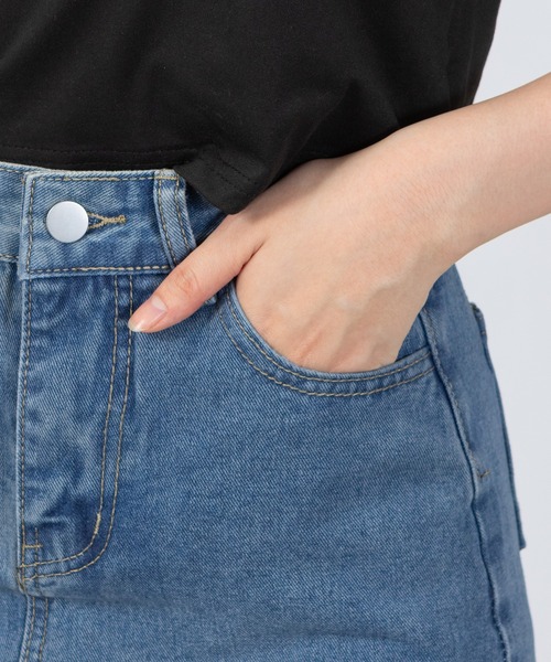 pumpkin port（パンプキンポート）の「ダメージスリット デニムスカート（デニムスカート・レディース・ブルー・MEDIUM/LARGE/SMALL）」の16枚目の写真