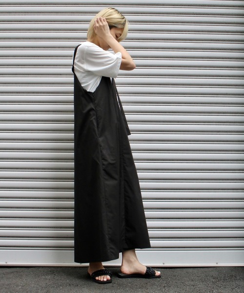 Scrap Book(スクラップブック)の「【Scrap Book】2wayジャンパースカート(ジャンパースカート・レディース・ブラック・FREE)」の4枚目の写真