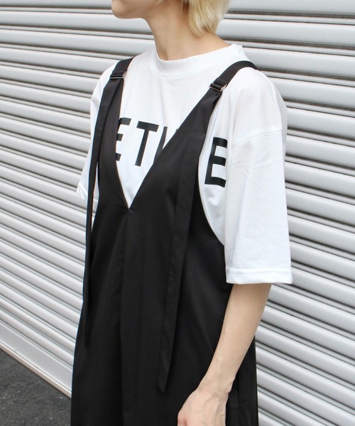 Scrap Book(スクラップブック)の「【Scrap Book】2wayジャンパースカート(ジャンパースカート・レディース・ブラック・FREE)」の7枚目の写真