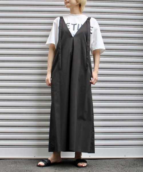 Scrap Book(スクラップブック)の「【Scrap Book】2wayジャンパースカート(ジャンパースカート・レディース・ブラック・FREE)」の2枚目の写真