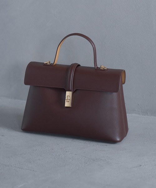 VIS（ビス）の「【軽量】【2WAY】ひねり金具ワンハンドルショルダーバッグ（ハンドバッグ・レディース・ベージュ/ダークブラウン/ブラック・FREE）」の5枚目の写真