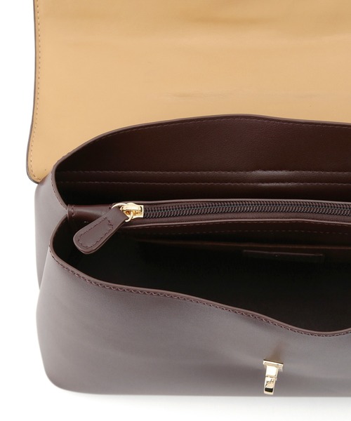 VIS（ビス）の「【軽量】【2WAY】ひねり金具ワンハンドルショルダーバッグ（ハンドバッグ・レディース・ベージュ/ダークブラウン/ブラック・FREE）」の7枚目の写真