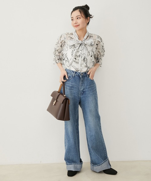 VIS（ビス）の「【軽量】【2WAY】ひねり金具ワンハンドルショルダーバッグ（ハンドバッグ・レディース・ベージュ/ダークブラウン/ブラック・FREE）」の21枚目の写真