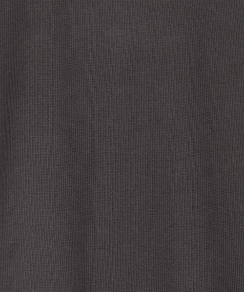 179/WG（イチナナキュウダブルジー）の「クロップド リブTシャツ／ワンポイント刺繍（Tシャツ/カットソー・レディース・オフホワイト/チャコールグレー/ブラウン・FREE）」の14枚目の写真