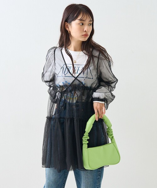 Herlipto カシュクールミニワンピース カシュクールプリントミニワンピース
