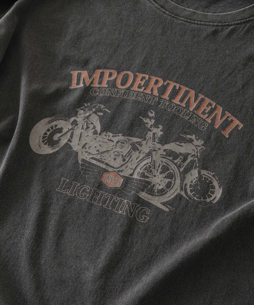 ZIP FIVE(ジップファイブ)の「【ZIP FIVE】 ピグメント USA レトロ グラフィック ビッグシルエット 長袖 Tシャツ / ロンT(Tシャツ/カットソー・メンズ・ブラック系/ホワイト/ホワイト系/ブラック/ネイビー/ネイビー系・MEDIUM/LARGE)」の17枚目の写真