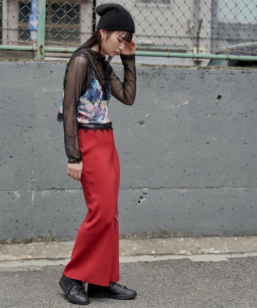 miette（ミエット）の「オープンファスナーストレートスカート