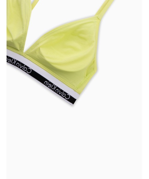 Calvin Klein（カルバン・クライン）の「Calvin Klein/カルバンクライン LGHT LINED TRIANGLE トライアングル ブラ 2026年春夏（スポーツブラ・レディース・ライム/ブラック/グレー/ホワイト・L/M/S/XS）」の21枚目の写真