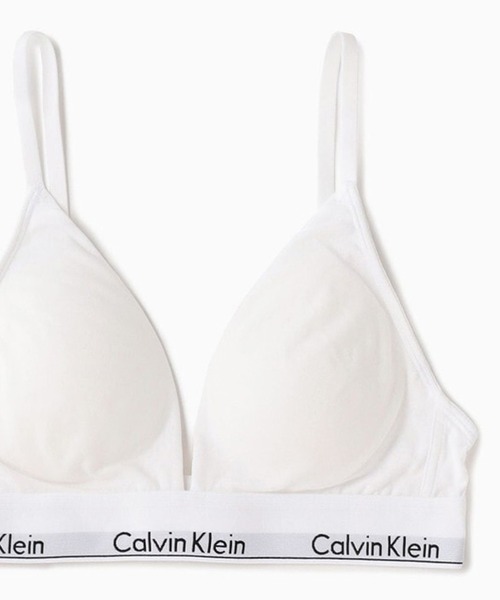 Calvin Klein（カルバン・クライン）の「Calvin Klein/カルバンクライン LGHT LINED TRIANGLE トライアングル ブラ 2026年春夏（スポーツブラ・レディース・ライム/ブラック/グレー/ホワイト・L/M/S/XS）」の5枚目の写真