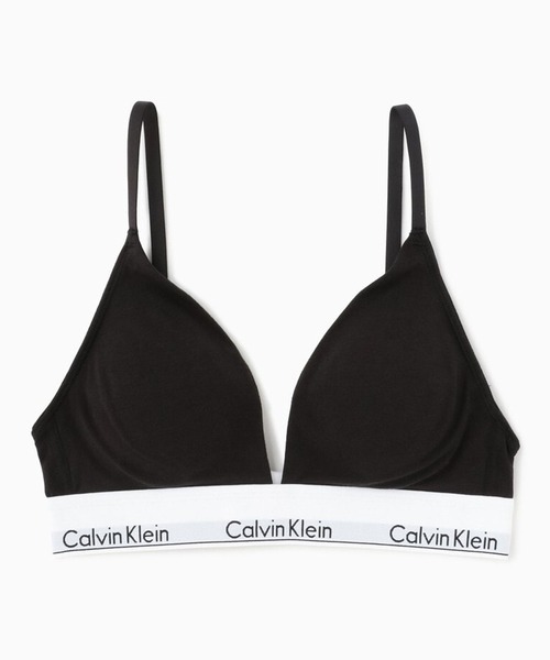 Calvin Klein（カルバン・クライン）の「Calvin Klein/カルバンクライン LGHT LINED TRIANGLE トライアングル ブラ 2026年春夏（スポーツブラ・レディース・ライム/ブラック/グレー/ホワイト・L/M/S/XS）」の6枚目の写真