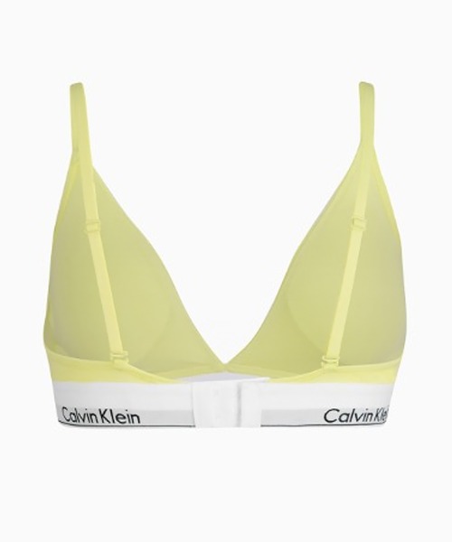 Calvin Klein（カルバン・クライン）の「Calvin Klein/カルバンクライン LGHT LINED TRIANGLE トライアングル ブラ 2026年春夏（スポーツブラ・レディース・ライム/ブラック/グレー/ホワイト・L/M/S/XS）」の8枚目の写真