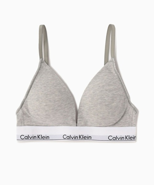 Calvin Klein（カルバン・クライン）の「Calvin Klein/カルバンクライン LGHT LINED TRIANGLE トライアングル ブラ 2026年春夏（スポーツブラ・レディース・ライム/ブラック/グレー/ホワイト・L/M/S/XS）」の11枚目の写真