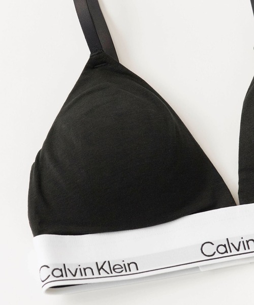 Calvin Klein（カルバン・クライン）の「Calvin Klein/カルバンクライン LGHT LINED TRIANGLE トライアングル ブラ 2026年春夏（スポーツブラ・レディース・ライム/ブラック/グレー/ホワイト・L/M/S/XS）」の13枚目の写真