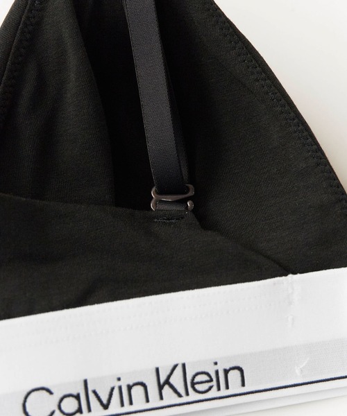 Calvin Klein（カルバン・クライン）の「Calvin Klein/カルバンクライン LGHT LINED TRIANGLE トライアングル ブラ 2026年春夏（スポーツブラ・レディース・ライム/ブラック/グレー/ホワイト・L/M/S/XS）」の17枚目の写真
