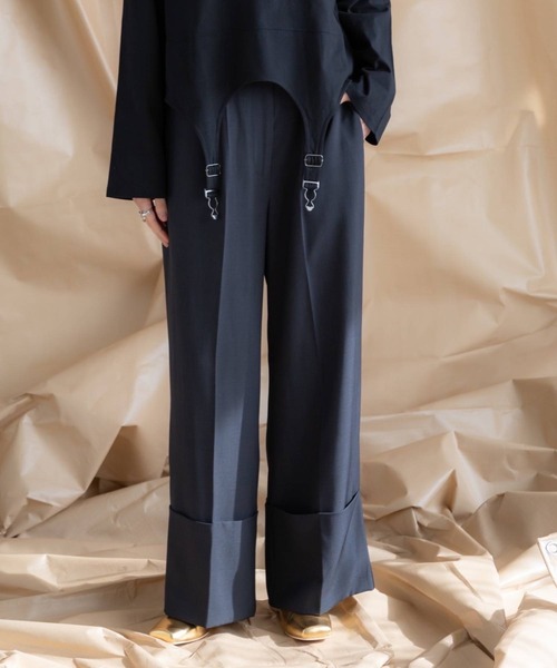 SUNSEA 21ss SNM-BLUE2 w/耳 STRAIGHT PANTS SUNSEA 2021SS SNM-Blue2 w／耳 Straight Pants | A WORD.ONLINE