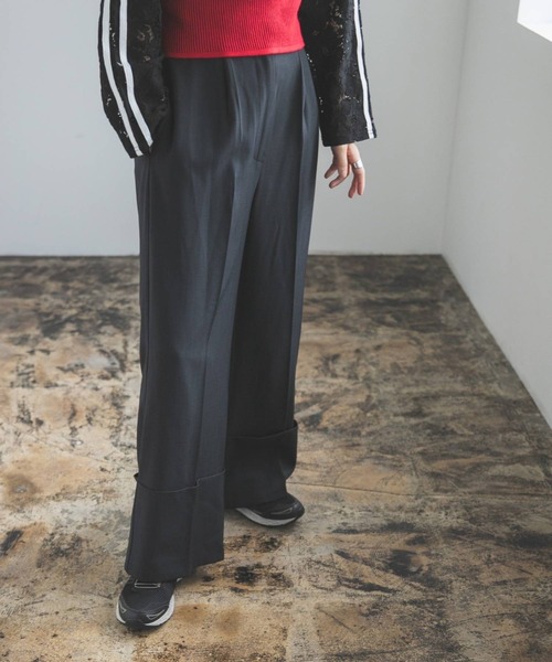 bohmal（ボマール）の「ロールアップスラックスパンツ（スラックス・レディース・カーキ/チャコールグレー/モカ・MEDIUM）」の4枚目の写真