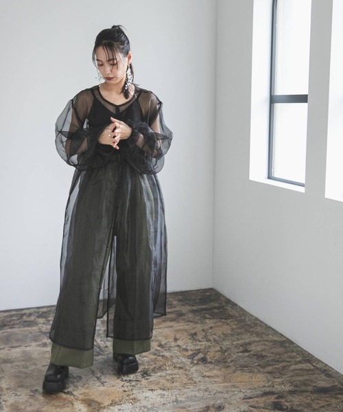 bohmal（ボマール）の「ロールアップスラックスパンツ（スラックス・レディース・カーキ/チャコールグレー/モカ・MEDIUM）」の9枚目の写真