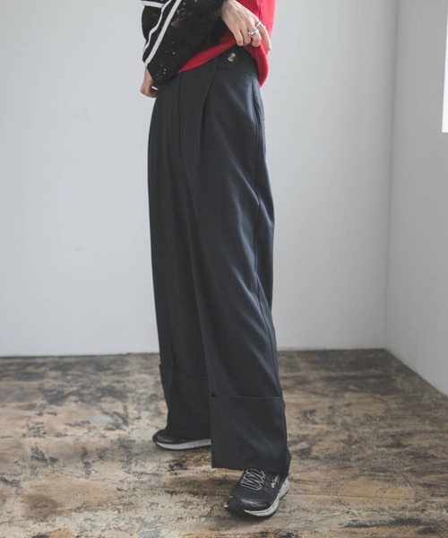 bohmal（ボマール）の「ロールアップスラックスパンツ（スラックス・レディース・カーキ/チャコールグレー/モカ・MEDIUM）」の21枚目の写真