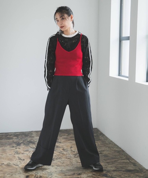 bohmal（ボマール）の「ロールアップスラックスパンツ（スラックス・レディース・カーキ/チャコールグレー/モカ・MEDIUM）」の19枚目の写真
