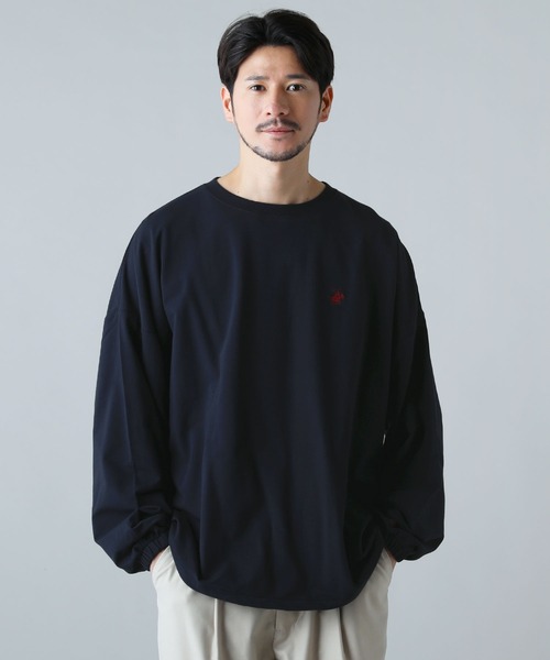 BEVERLY HILLS POLO CLUB(ビバリーヒルズポロクラブ)の「【BEVERLY HILLS POLO CLUB】ミニ裏毛裾ドローコードクルートレーナー(スウェット・メンズ・アッシュグレー/ダークグリーン/ブルー/オフホワイト/チャコール/ネイビー・M/L/LL)」の5枚目の写真