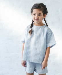 【ママとおそろい】ストライプ柄半袖パジャマセット