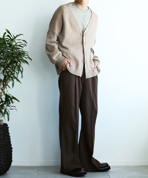 aimoha(アイモハ)の「aimoha menバルーンスリーブカーディガン(カーディガン/ボレロ・メンズ・ブラック/ベージュ・M/L/XL)」の3枚目の写真
