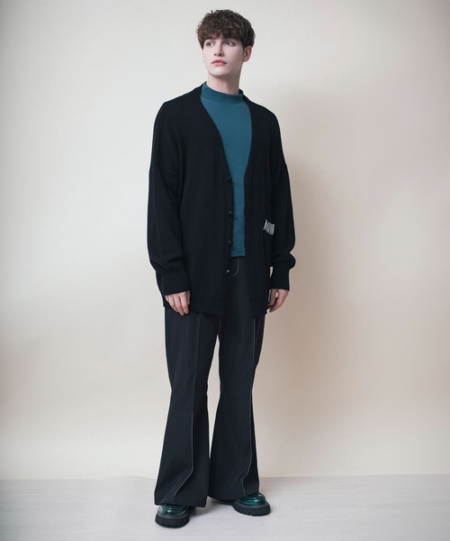 aimoha(アイモハ)の「aimoha menバルーンスリーブカーディガン(カーディガン/ボレロ・メンズ・ブラック/ベージュ・M/L/XL)」の6枚目の写真