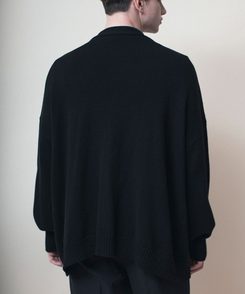 aimoha(アイモハ)の「aimoha menバルーンスリーブカーディガン(カーディガン/ボレロ・メンズ・ブラック/ベージュ・M/L/XL)」の9枚目の写真