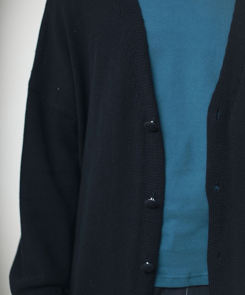 aimoha(アイモハ)の「aimoha menバルーンスリーブカーディガン(カーディガン/ボレロ・メンズ・ブラック/ベージュ・M/L/XL)」の12枚目の写真