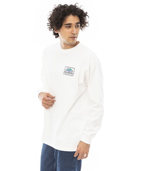 BILLABONG（ビラボン）の「BILLABONG メンズ RANGE ロンＴ 【2023年秋冬モデル】/ビラボンブランドロゴバックプリントロングスリーブTシャツ（Tシャツ/カットソー・メンズ・ブラック/ホワイト/アイボリー・MEDIUM/X-LARGE/LARGE）」の4枚目の写真