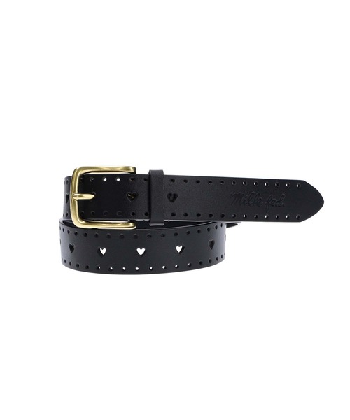 MILKFED.(ミルクフェド)の「HEART BELT(ベルト・レディース・ブラック/ブラウン/オフホワイト・ONE SIZE)」の3枚目の写真
