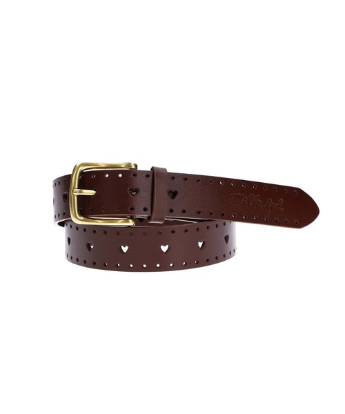 MILKFED.(ミルクフェド)の「HEART BELT(ベルト・レディース・ブラック/ブラウン/オフホワイト・ONE SIZE)」の4枚目の写真