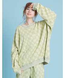 Little sunny bite（リトルサニーバイト）の「【Little sunny bite】Checker sweat top（スウェット）」