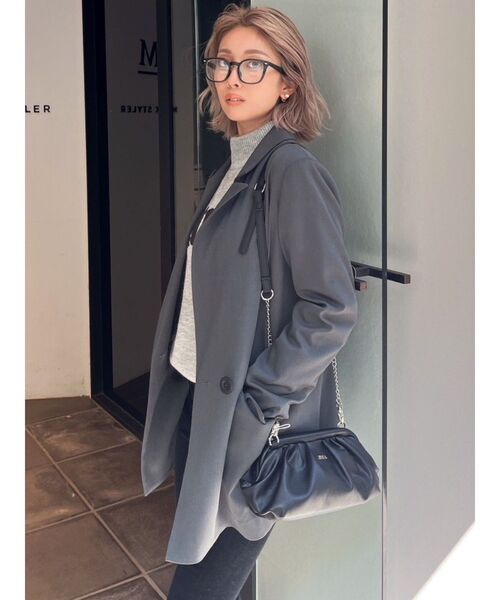 GYDA（ジェイダ）の「タッククラッチ2WAY バッグ（クラッチバッグ・レディース・ブラック/グリーン/オフホワイト・FREE）」の6枚目の写真