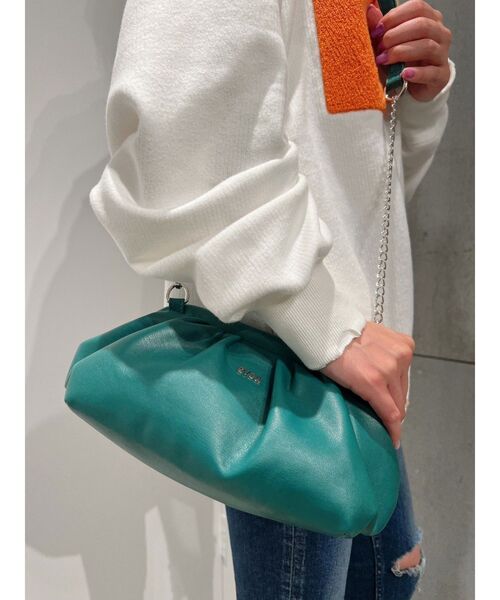 GYDA（ジェイダ）の「タッククラッチ2WAY バッグ（クラッチバッグ・レディース・ブラック/グリーン/オフホワイト・FREE）」の12枚目の写真