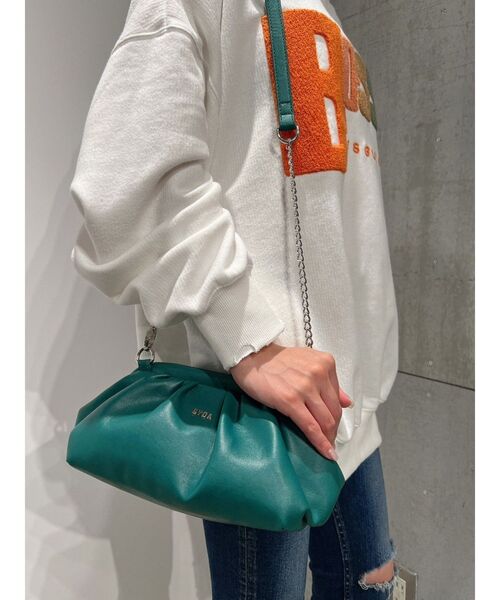 GYDA（ジェイダ）の「タッククラッチ2WAY バッグ（クラッチバッグ・レディース・ブラック/グリーン/オフホワイト・FREE）」の13枚目の写真