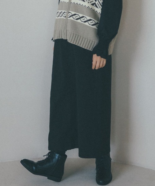 studio CLIP（スタディオクリップ）の「《days》ピケナロースカート（スカート・レディース・スモーク/オフホワイト/ブラック・MEDIUM/LARGE）」の2枚目の写真