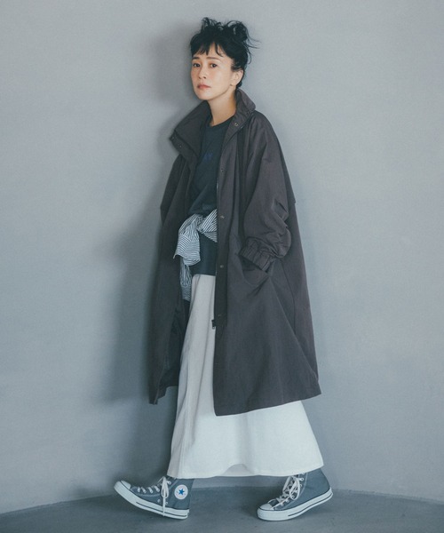 studio CLIP（スタディオクリップ）の「《days》ピケナロースカート（スカート・レディース・スモーク/オフホワイト/ブラック・MEDIUM/LARGE）」の7枚目の写真