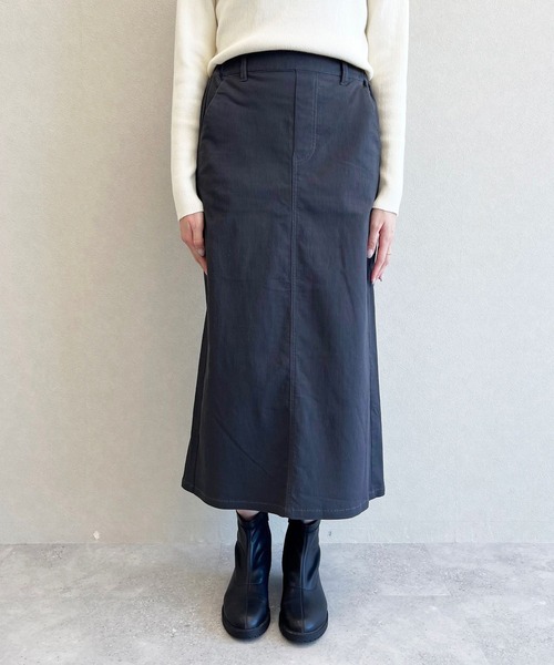 studio CLIP（スタディオクリップ）の「《days》ピケナロースカート（スカート・レディース・スモーク/オフホワイト/ブラック・MEDIUM/LARGE）」の11枚目の写真