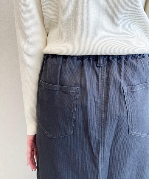 studio CLIP（スタディオクリップ）の「《days》ピケナロースカート（スカート・レディース・スモーク/オフホワイト/ブラック・MEDIUM/LARGE）」の14枚目の写真