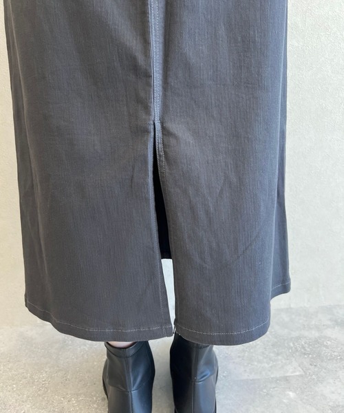 studio CLIP（スタディオクリップ）の「《days》ピケナロースカート（スカート・レディース・スモーク/オフホワイト/ブラック・MEDIUM/LARGE）」の16枚目の写真