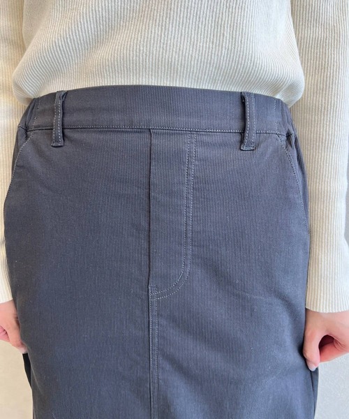 studio CLIP（スタディオクリップ）の「《days》ピケナロースカート（スカート・レディース・スモーク/オフホワイト/ブラック・MEDIUM/LARGE）」の19枚目の写真