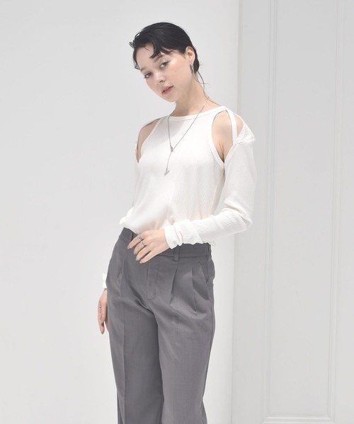 LHME(エルエイチエムイー)の「【WEB限定】”Aqua”フィンガーリング/サージカルステンレス(金属アレルギー対応)【LHME / エルエイチエムイー】(リング・レディース・シルバー/ゴールド・ONE SIZE)」の4枚目の写真