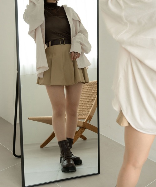 Ambre Neige(アンブルネージュ)の「コーデュロイシャツ/WEB/EC限定商品(シャツ/ブラウス・レディース・ダークブラウン/アイボリー/ライトベージュ・FREE)」の6枚目の写真
